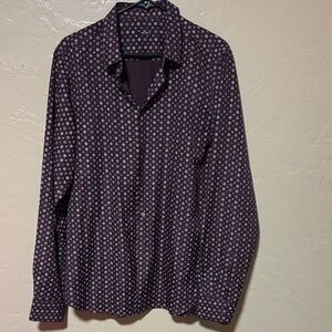 Miu Miu Dark Purple Polka Dot Shirt